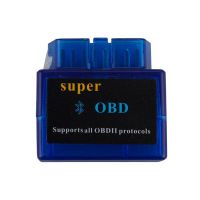 Mini ELM327 OBD2 Bluetooth Interface Auto OBDII Diagnostic Scanner Hardware V1.5 Software V2.1 with One Year Warranty