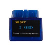 Mini ELM327 OBD2 Bluetooth Interface Auto OBDII Diagnostic Scanner Hardware V1.5 Software V2.1 with One Year Warranty