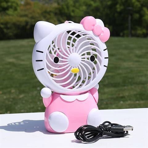 Doraemon Cute Cartoon Mini Fan Usb Charging Mute Children Hanging Neck Fan Simple and Fresh and Sweet Portable Rotary Fan