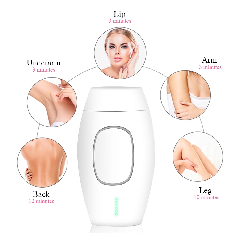 Mini Handheld IPL Laser Epilator Portable Depilator Machine Full Body Facial Permanent Painless Laser Hair Remover Device