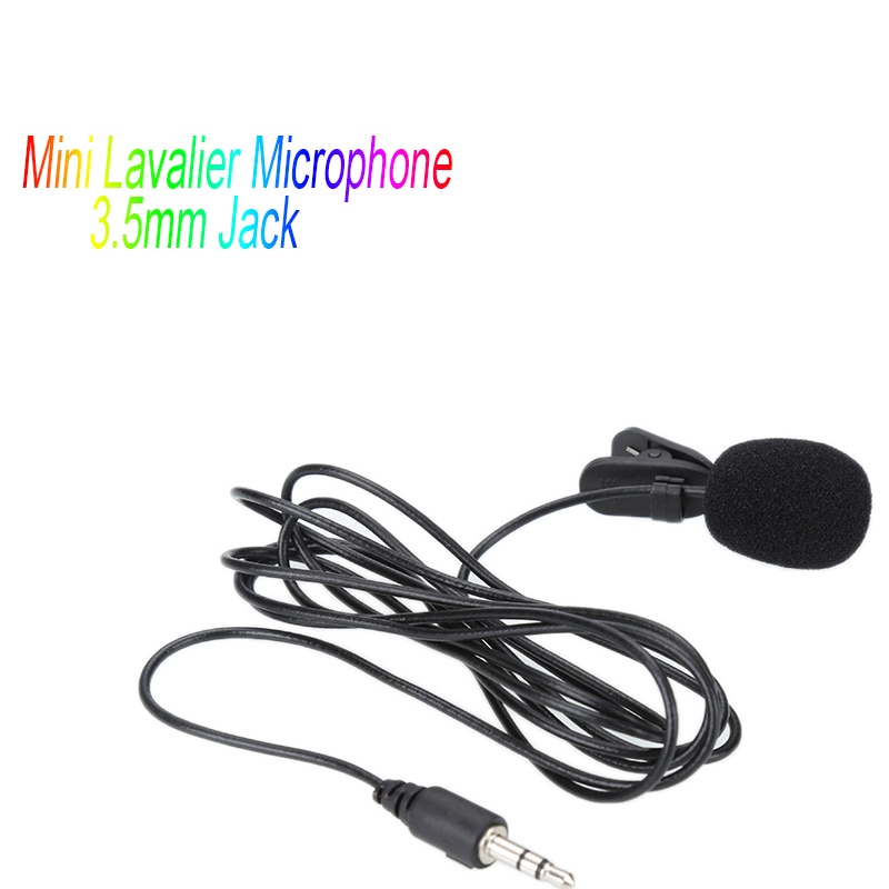 Mini Lavalier Microphone 3.5mm Jack Tie Clip Microphones Recording Phone Pc Clip-on Lapel For Talking Singing Speech