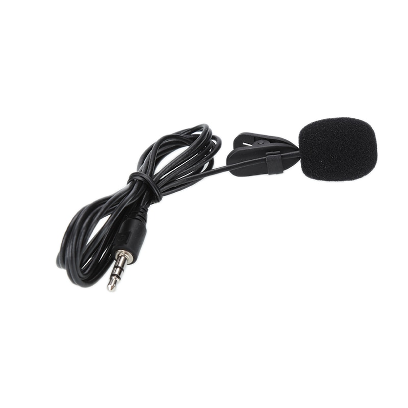 Mini Lavalier Microphone 3.5mm Jack Tie Clip Microphones Recording Phone Pc Clip-on Lapel For Talking Singing Speech