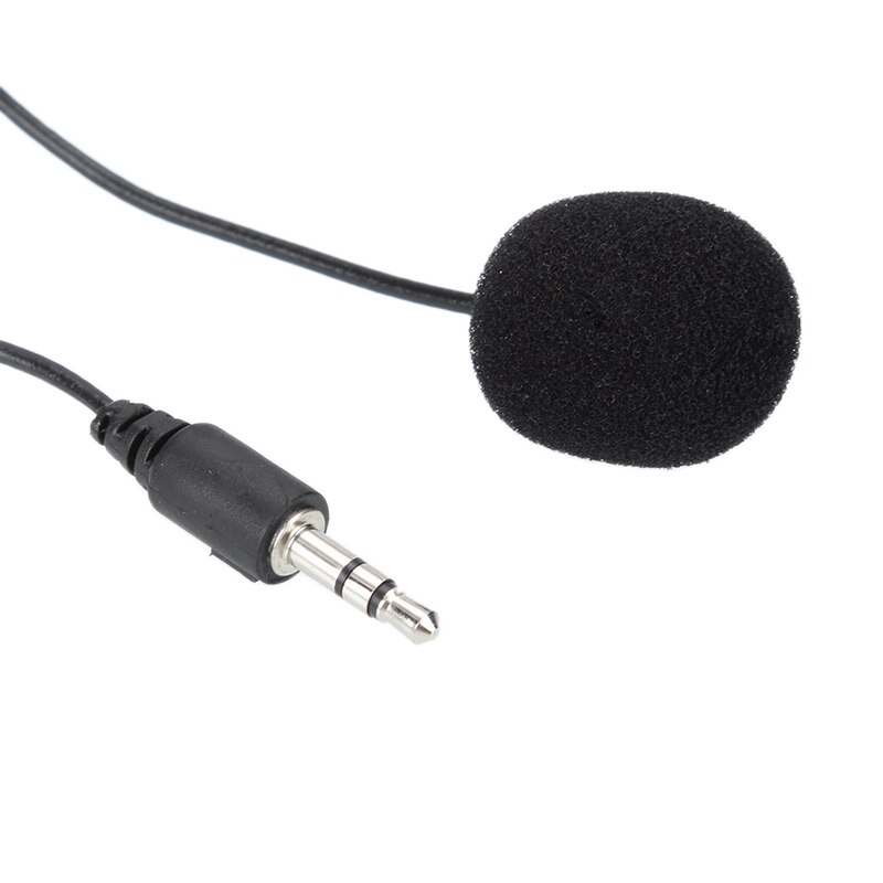 Mini Lavalier Microphone 3.5mm Jack Tie Clip Microphones Recording Phone Pc Clip-on Lapel For Talking Singing Speech