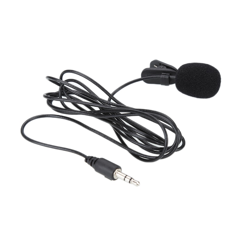 Mini Lavalier Microphone 3.5mm Jack Tie Clip Microphones Recording Phone Pc Clip-on Lapel For Talking Singing Speech