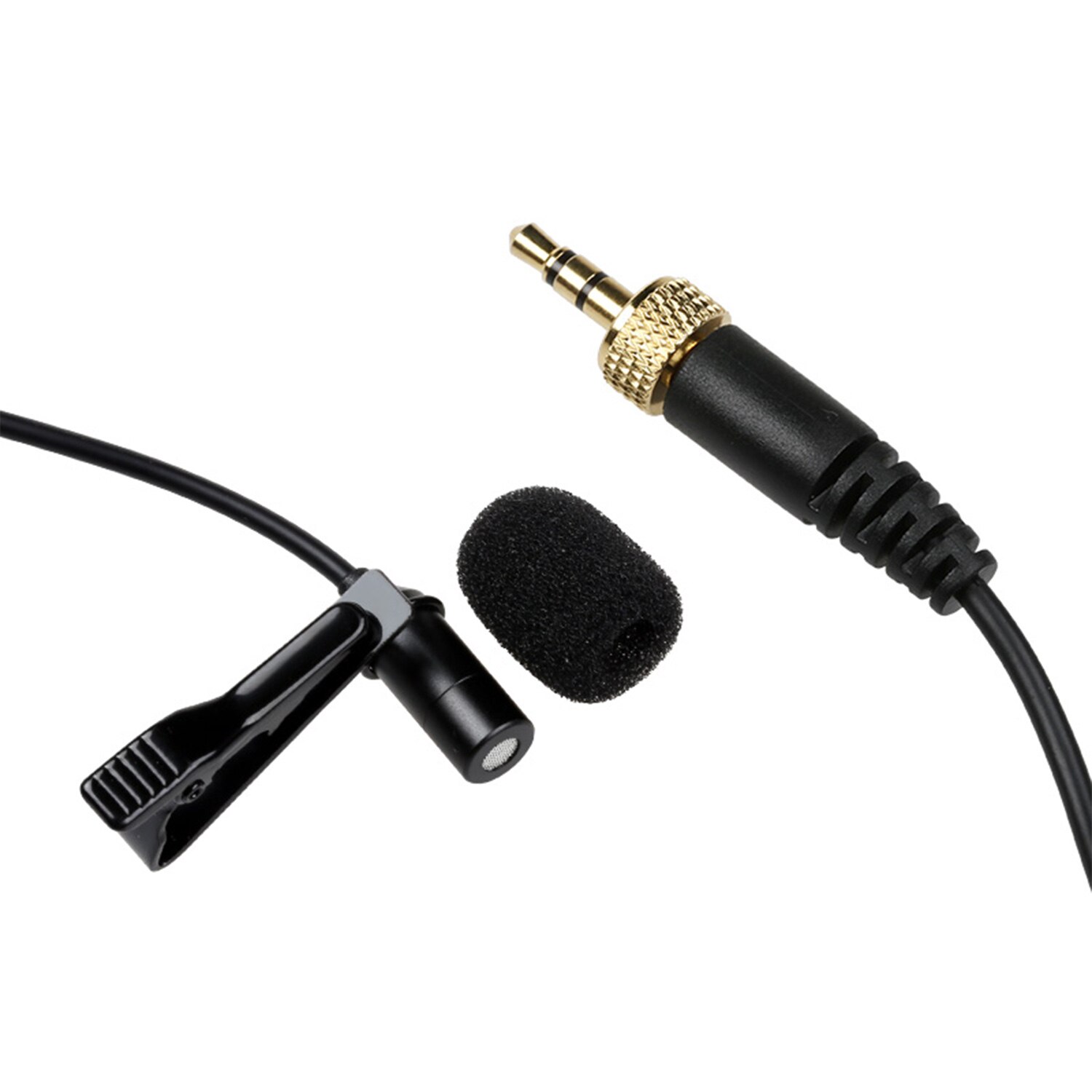 Mini Lavalier Microphone Lapel Tie Clip Condenser Mic for Audio Studio Conference Interview Network Sing