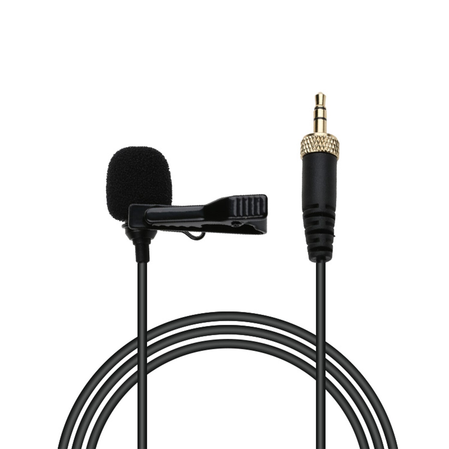 Mini Lavalier Microphone Lapel Tie Clip Condenser Mic for Audio Studio Conference Interview Network Sing