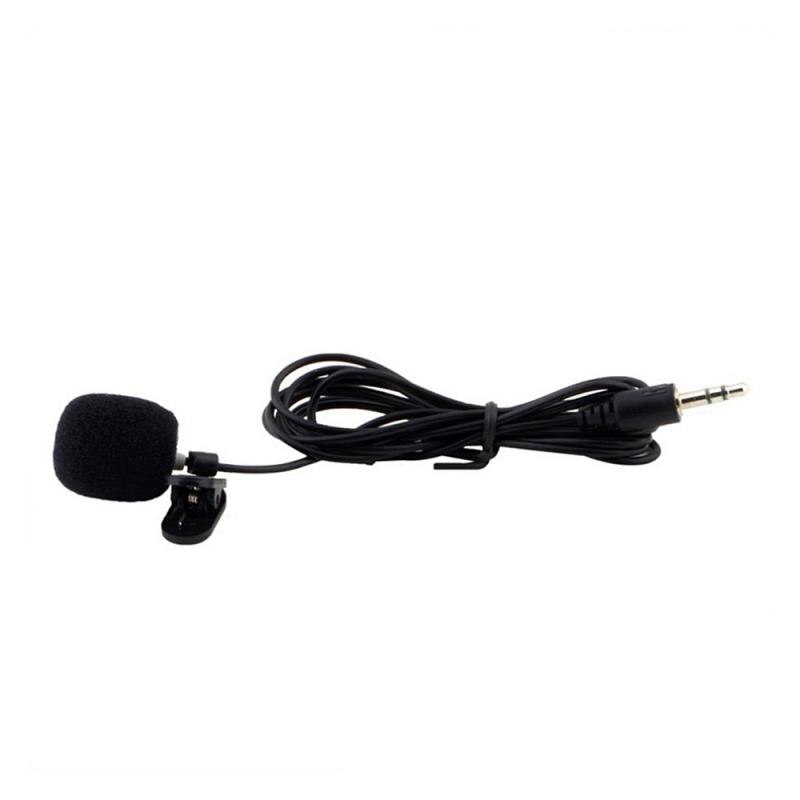 Mini Portable Clip-on Microphone Condenser Lavalier Tie Clip Microphone 1.2m Mic For Phone Audio Studio Wired Mic For PC Laptop