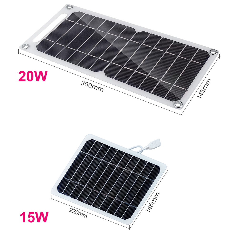 Mini Portable Solar Charger Flexible Solar Power Charging Panel DC USB Interface Output For Mobile Phone Battery Recharge