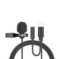 Mini Portable Type C Lavalier Lapel Microphone For Samsung Huawei Xiaomi Lavalier Clip-on Recording Microfono Type-C Microfone