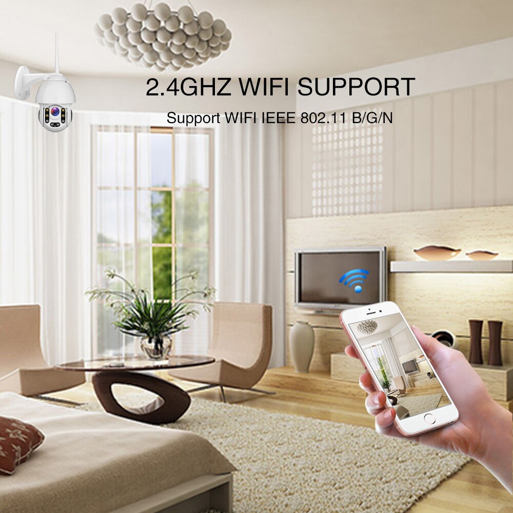 1080P Mini Speed Dome IP Camera WIFI Two way audio home security camera outdoor network Video Surveillance Wirless CCTV Camera 5MP IR