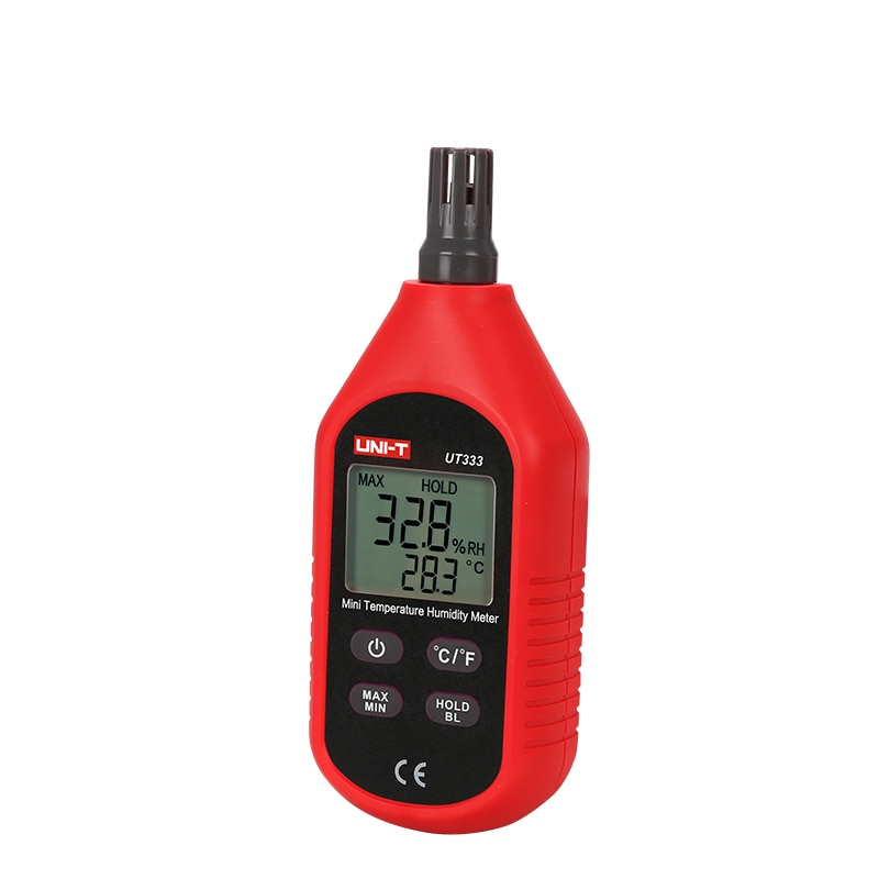 UNI-T UT333 UT333BT Mini Temperature Humidity Meter Indoor Outdoor Hygrometer Overload Indication LCD Backlight Hygromet Light weight