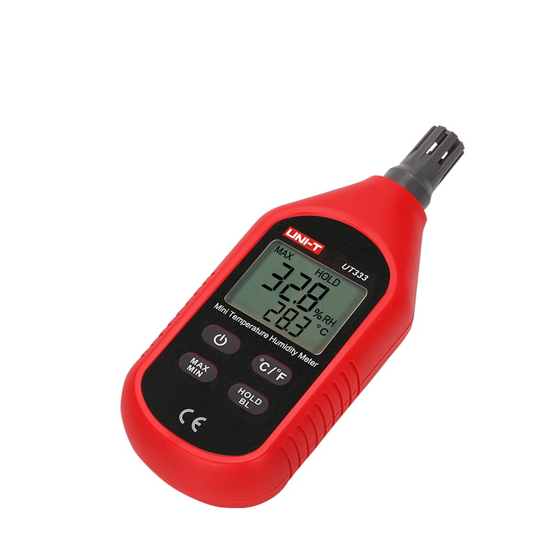 UNI-T UT333 UT333BT Mini Temperature Humidity Meter Indoor Outdoor Hygrometer Overload Indication LCD Backlight Hygromet Light weight