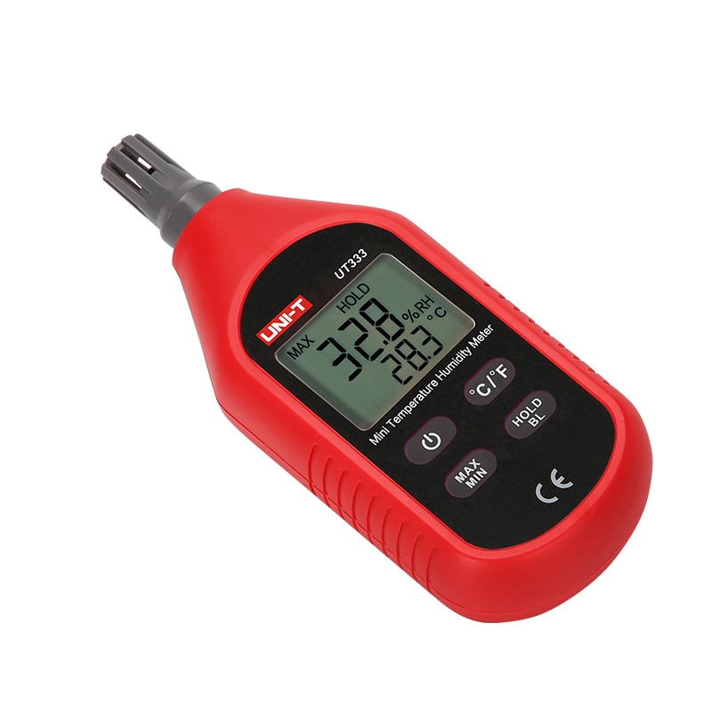 UNI-T UT333 UT333BT Mini Temperature Humidity Meter Indoor Outdoor Hygrometer Overload Indication LCD Backlight Hygromet Light weight