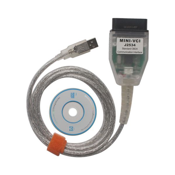 Cheap MINI VCI J2534 Cable for Toyota with Techstream V14.20.019 Diagnostic Software Firmware V1.4.1