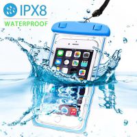 Mobile phone Case waterproof bag Swimming Bag Underwater Dry Bag Cover For iPhone Water Sports Beach Pool Skiing 8inch universal