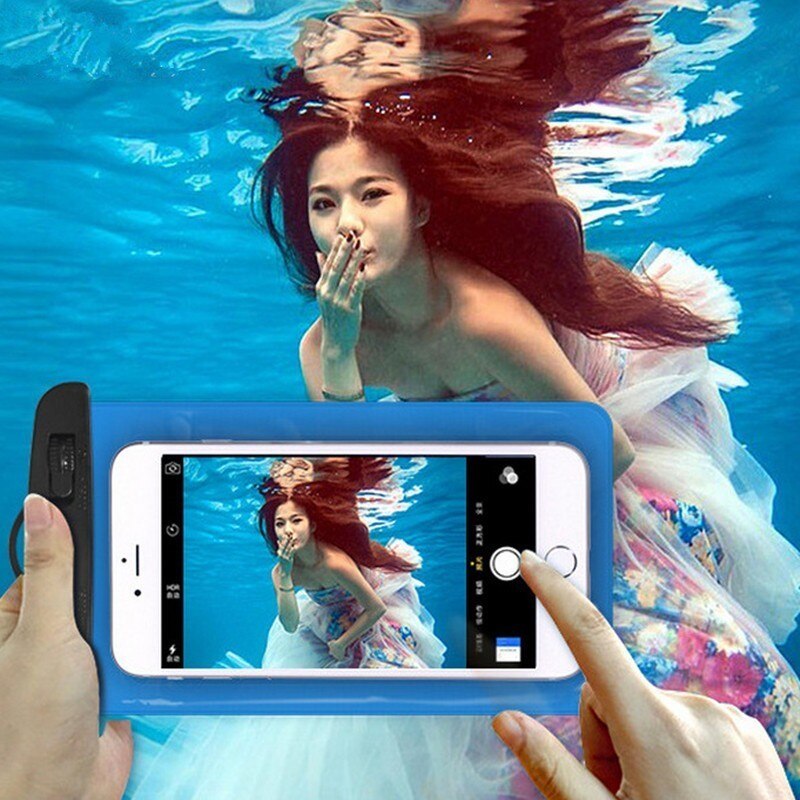 Mobile phone Case waterproof bag Swimming Bag Underwater Dry Bag Cover For iPhone Water Sports Beach Pool Skiing 8inch universal