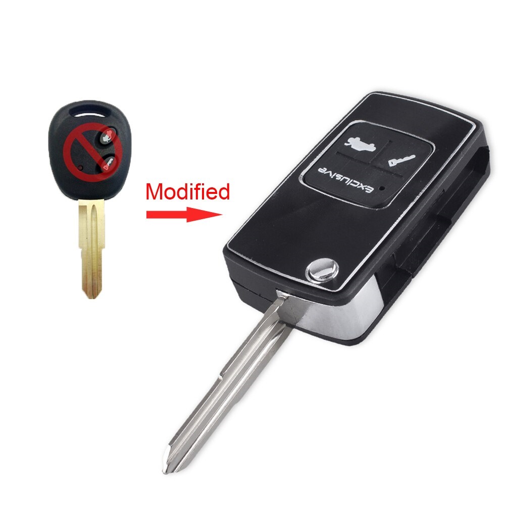 Modified Flip Floding Key Shell 2 Buttons For Chevrolet Lova Epica Spark Avoe Remote Key Case Keyless Fob Right Blade