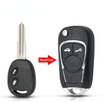 Modified Flip Remote Car Key Shell For Chevrolet LOVA Sail Epica Lechi Spark Left/Right Blade Folding 2 Buttons Key Case