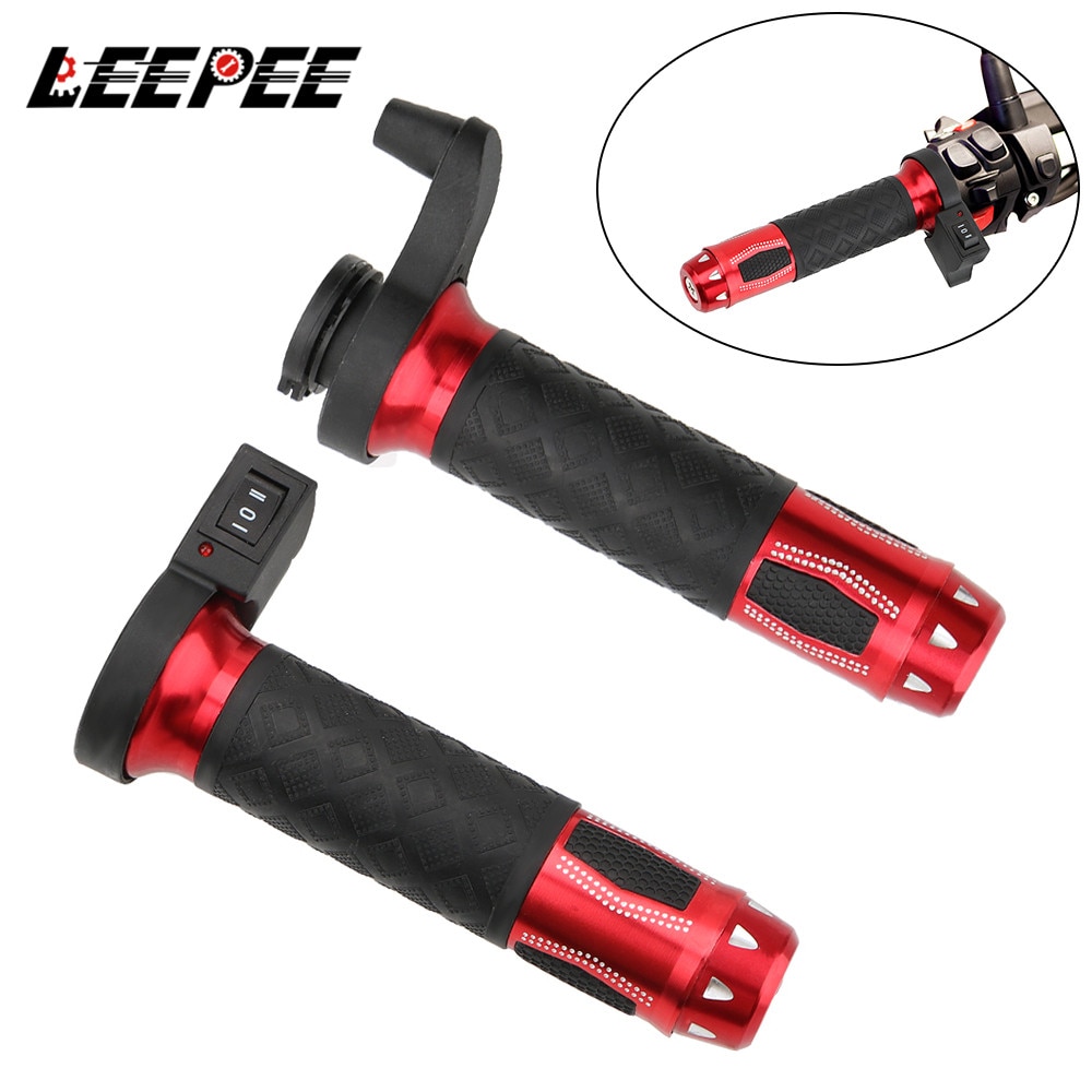 Moto Modified Handlebar Electric Hot Heated Handle Grips Motorcycle Handlebar 2 Pcs 22mm Motorcycle Accessories