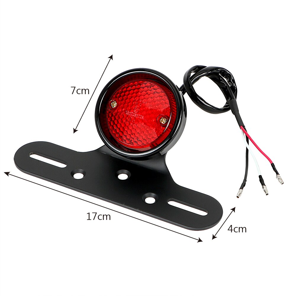 Motorbike Accessories Cafe Racer LED Motorcycle Tail Brake Stop Light Taillight Moto Rear Lights For Chopper Bobber