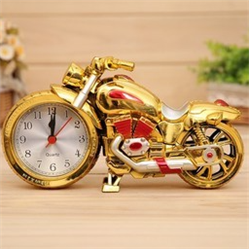 Creative motorcycle seat clock clock battery version car clock children's alarm clock home decoration room decoration clock