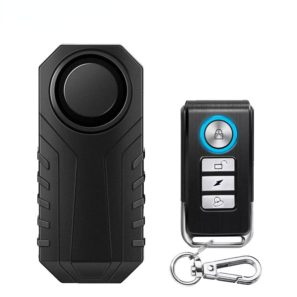 Waterproof Motorcycle Bike Anti-Theft Alarm Wireless Remote Control Bicycle Security Alarm 113dB Electric Car Alarm