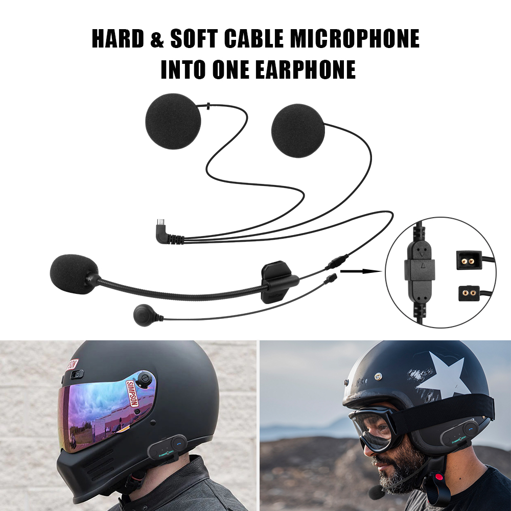 Updated Version! Original FreedConn T-COM VB Motorcycle Bluetooth Helmet Headset 800M Intercom Multi Interphone FM Radio