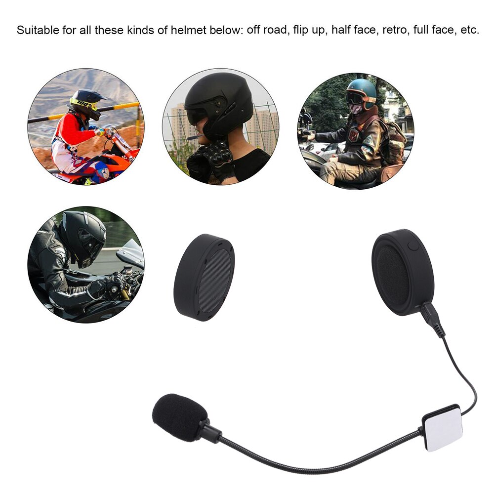 Motorcycle Riders Bluetooth Headphone Moto Helmet Headset Wireless Earphone Motorcycle Helmet Headphones for Phones/MP3/ Speaker