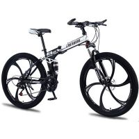 Mountain bike 27-speed dual-shock integrated wheel folding mountain bike bicycle bicycle