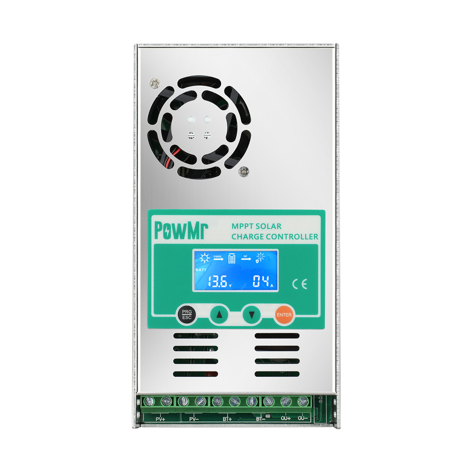 MPPT 60A Solar Charge Controller 12V 24V 36V 48V Auto For Max 190VDC PV Input Vented Sealed Gel Nicd Li Solar Cells Panel