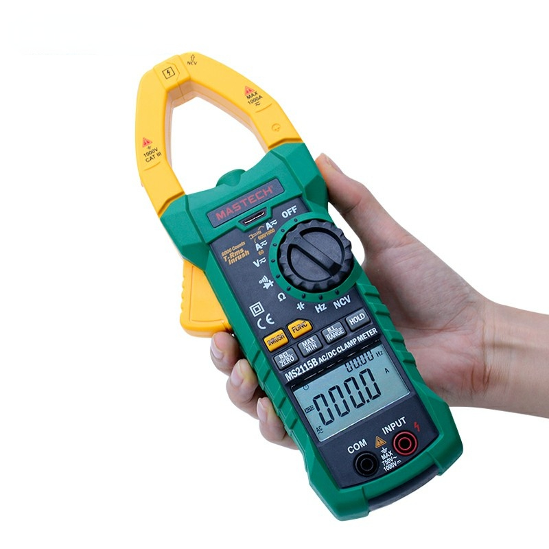 MS2115B Digital current clamp meter AC/DC current voltage 6000 Counts NCV trms USB clamp meter mulitimeter tester 1000A