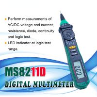 MS8211D Auto Range Digital Multimeter Pen-Type Meter DMM Multitester Voltage Current Tester Logic Level Tester