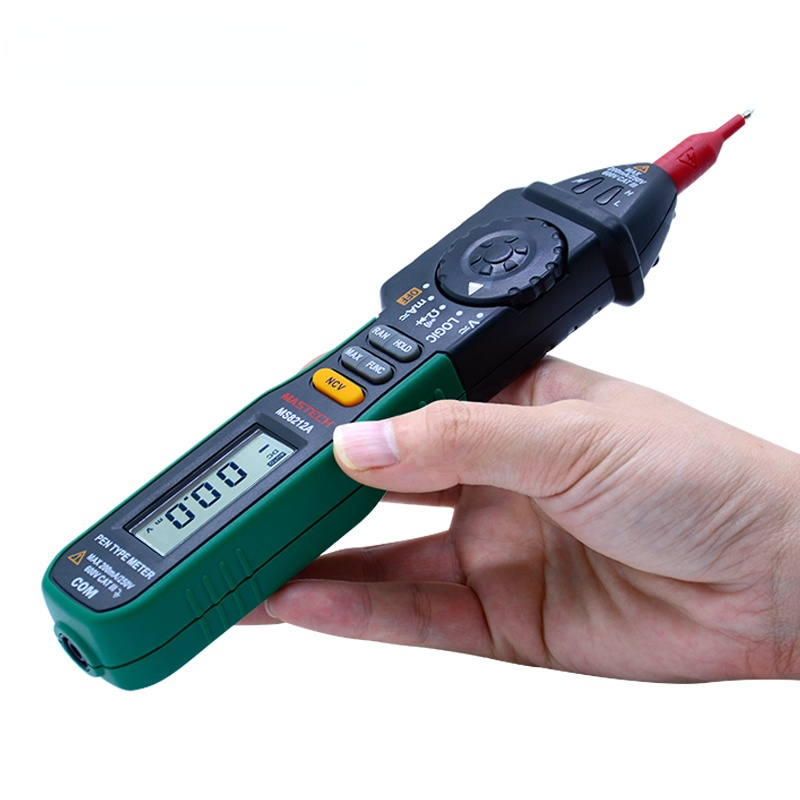 MS8212A Pen type Digital Multimeter Multimetro DC AC Voltage Current Tester Diode Continuity Logic Non-contact Voltage
