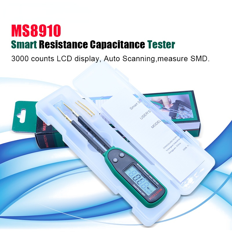 Original Smart SMD Tester Capacitance Meter Multimeter MS8910, 3000 counts LCD display, Auto Scanning, Auto Ranging