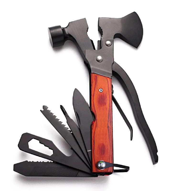 Multi-functional Hammer with Axe Wire Cutter Pliers Camping Hiking Survival Equipment Excellent Gifts for Friends Family