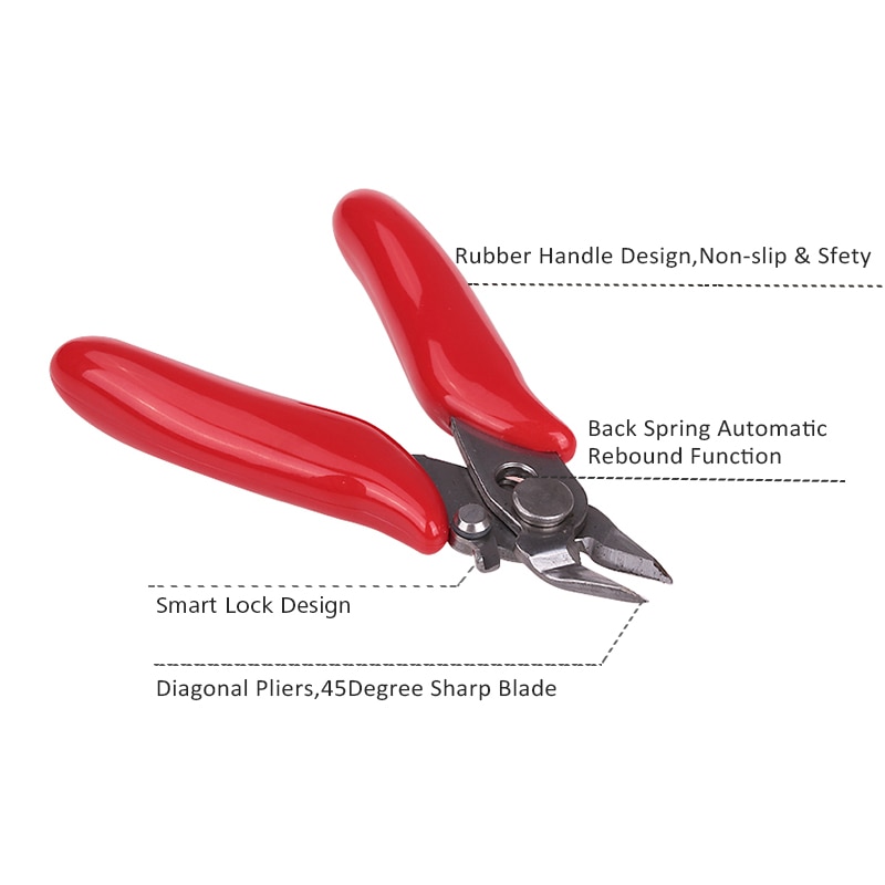 Multi Functional Tools Diagonal Pliers Wire Cable Cutters Electrical Cutting Side Snips Flush Stainless Steel Nipper Hand Tool