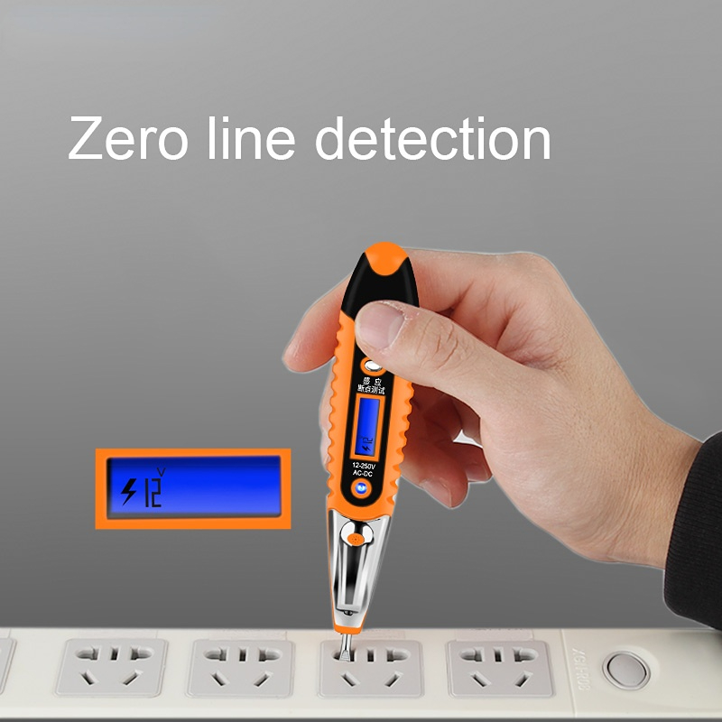 MultiDigital  Test Pencil AC DC 12-250V Tester Electrical Screwdriver LCD Display Voltage Detector Test Pen Electrician Tools