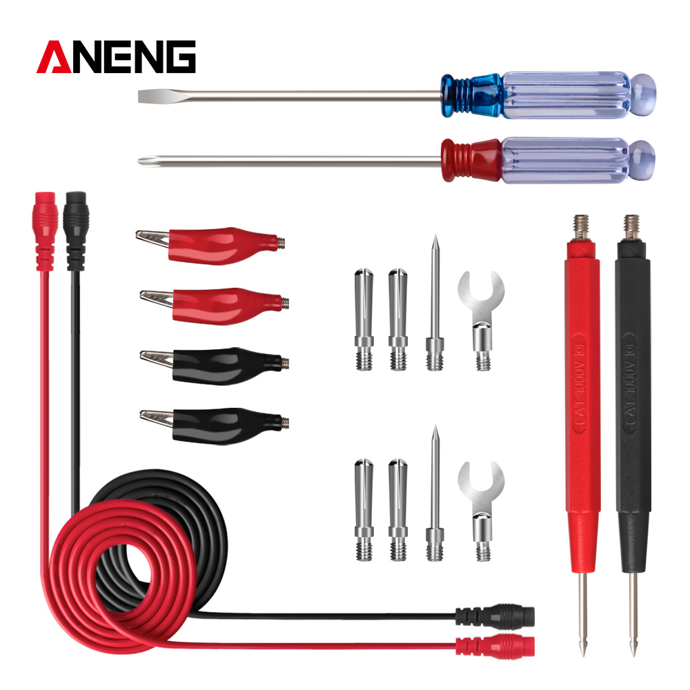 ANENG Multimeter Probe Probes Replaceable Needles Test Leads Kits Probes Multimeter Cables Multimeter Wire Cable Pen Tip