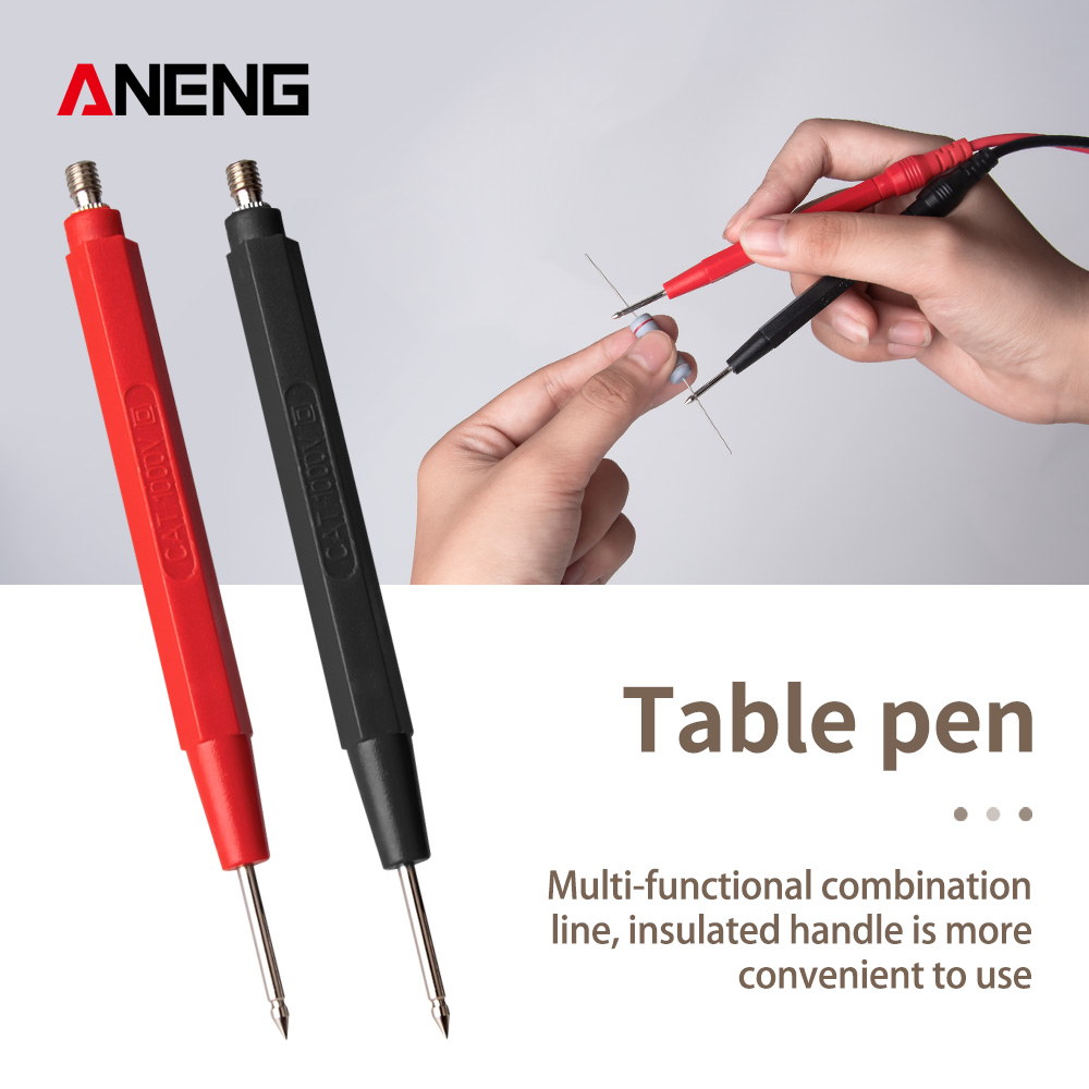ANENG Multimeter Probe Probes Replaceable Needles Test Leads Kits Probes Multimeter Cables Multimeter Wire Cable Pen Tip