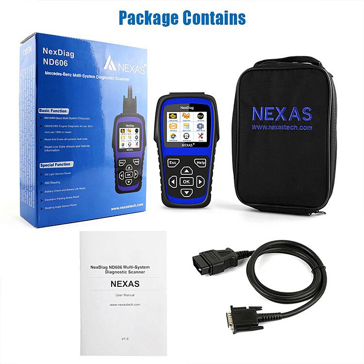 ND606 OBDII Car Diagnostic Tool Special inspection Code reading and code clearing Maintenance