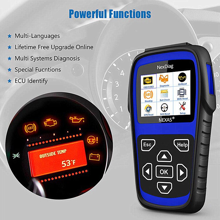 ND606 OBDII Car Diagnostic Tool Special inspection Code reading and code clearing Maintenance