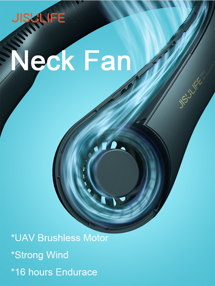 Neck Fan Ventilador 4000mAh Bladeless Fan Portable Rechargeable Usb Fan for Home Office aire acondicionado portatil