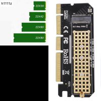 aluminium alloy shell Led Expansion Card Computer Adapter Interface M.2 NVMe SSD To PCIE 3.0 X16