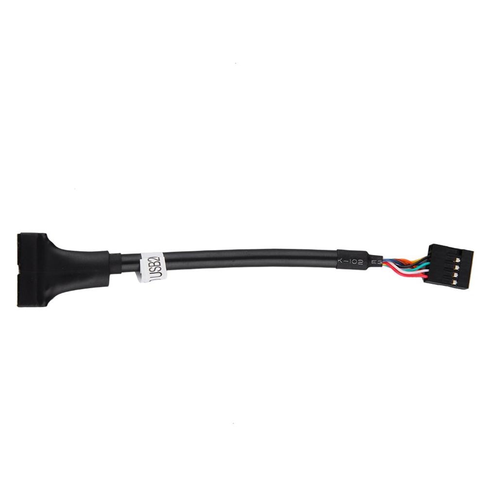 NEW Motherboard header adapter USB 2.0 9 Pin Female to Motherboard USB 3.0 20 Pin Male USB 2.0 to 3.0 adapter Extension Cable