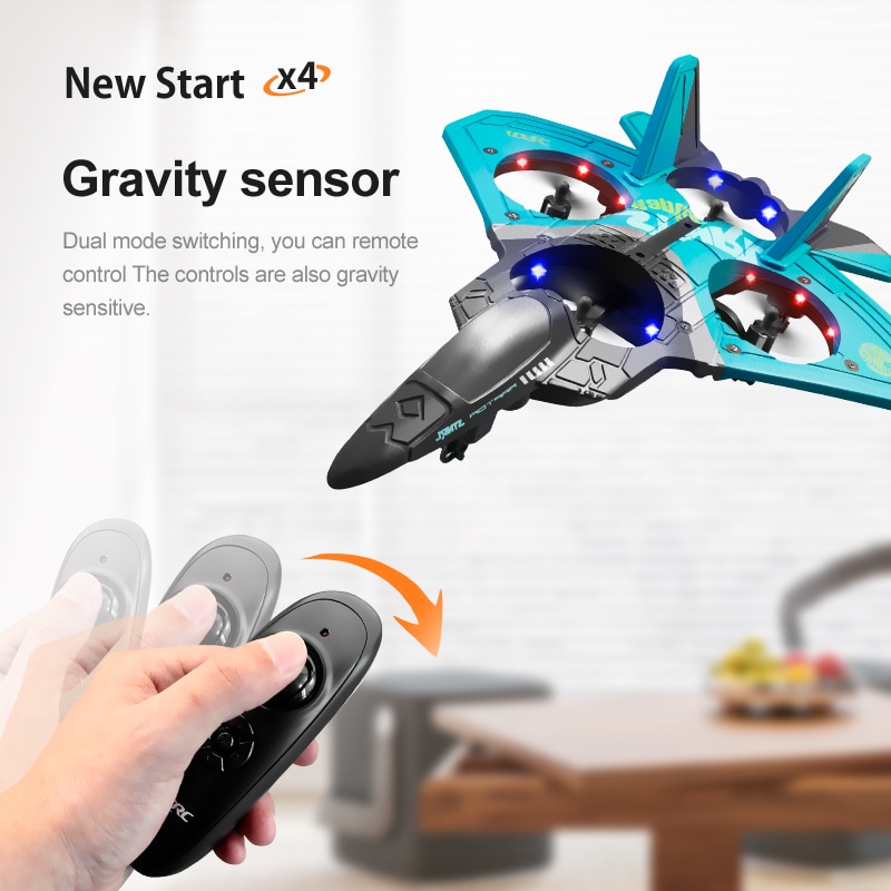 New V17 RC Remote Control Airplane 2.4G Remote Control Fighter Hobby Plane Glider Airplane EPP Foam Toys RC drone Kids Gift