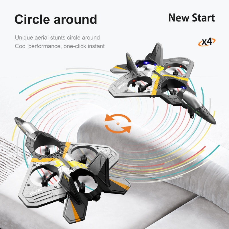 New V17 RC Remote Control Airplane 2.4G Remote Control Fighter Hobby Plane Glider Airplane EPP Foam Toys RC drone Kids Gift