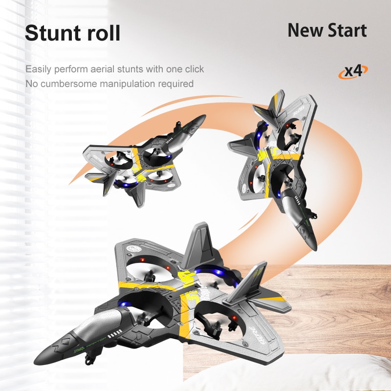 New V17 RC Remote Control Airplane 2.4G Remote Control Fighter Hobby Plane Glider Airplane EPP Foam Toys RC drone Kids Gift