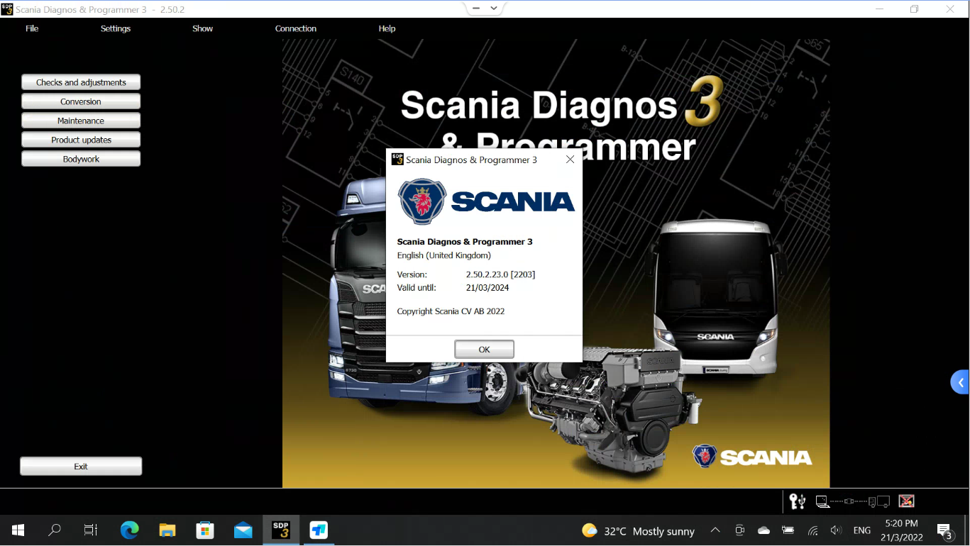 Scania VCI 2 SDP3 Scania Diagnosis & Programmer 3 Version V2.51.3 Crack Newest Version Software for Trucks/Buses No USB Dongle
