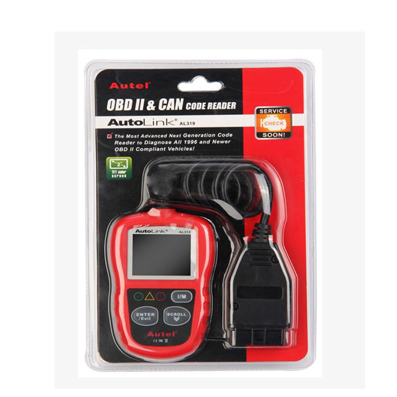 Original Autel AutoLink AL319 OBDII & CAN Code Reader Support Online Update