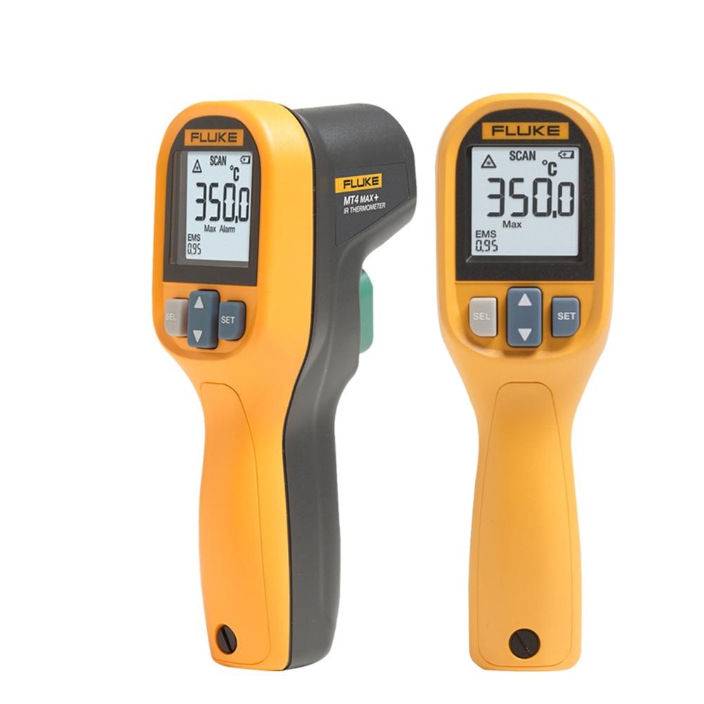 FLUKE-62 MAX 59 MT4 MAX Infrared Thermometer Non-Contact Digital Laser Temperature Gun -30-500℃ (-22~932℉) Yellow And Black